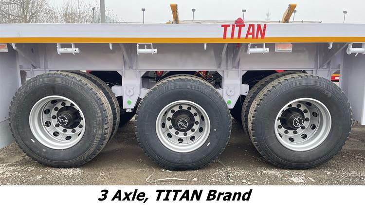2026 New Model Tri Axle Flatbed Semi Trailer for Sale Near Me in Tanzania