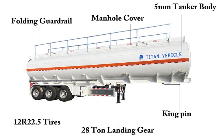 45000 Liters Oil Tanker Trailer for Sale In Mali