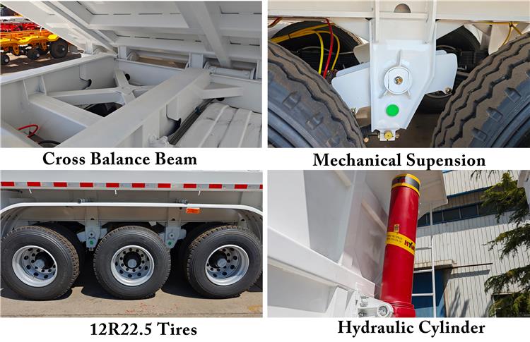 60 Ton Dump Semi Trailer for Sale in Mali