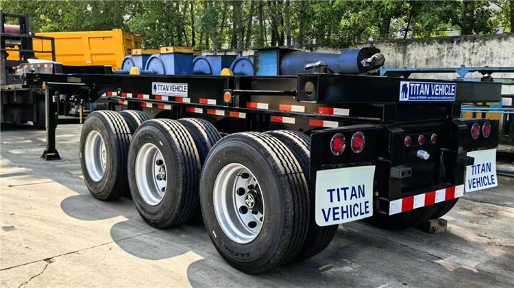 40ft Extendable Container Chassis Semi Trailer for Sale In Guam