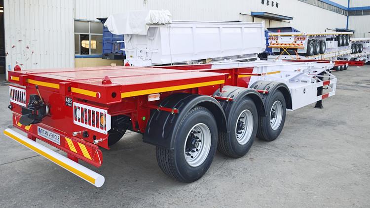 New Intermodal Tri Axle Container Chassis Trailer for Sale