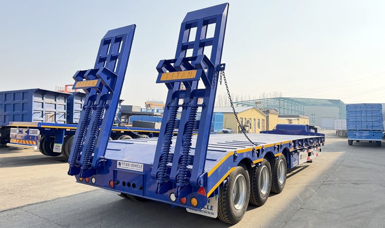 2026 New Model 3 Axle Lowbed Trailer Truck for Sale - TITAN Vehicle
