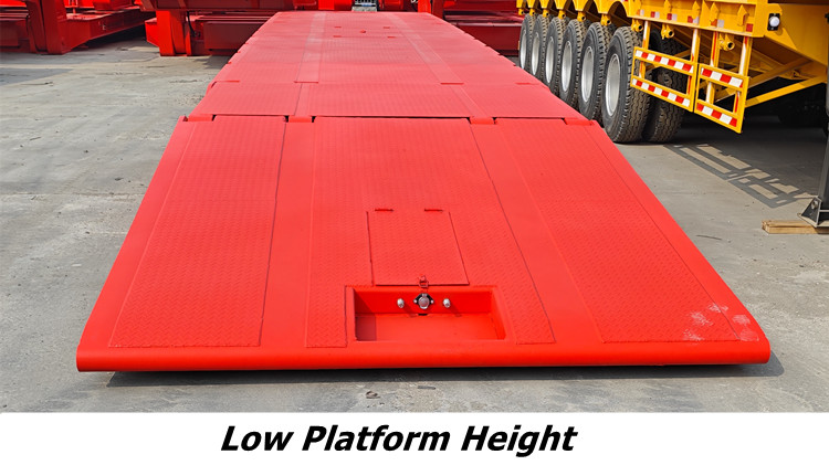 4 Axle Folding Gooseneck Trailer with Air Suspension