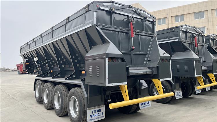 40CBM Conveyor Belt Tippers Trailer for Sale In Ghana