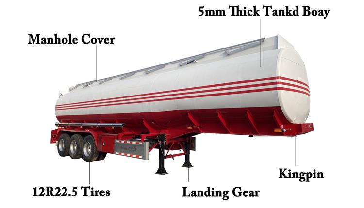 45000 Liters Oil Tanker Trailer for Sale In Jamacia