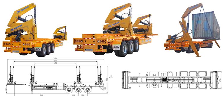 CN Hammar 40ft Side Loader Trailer for Sale In Papua New Guinea
