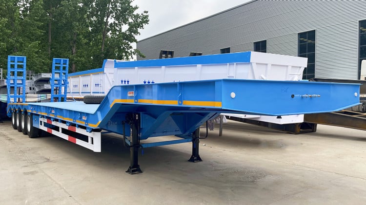 4 Axle Full-Width Gooseneck Low Bed Semi Trailer