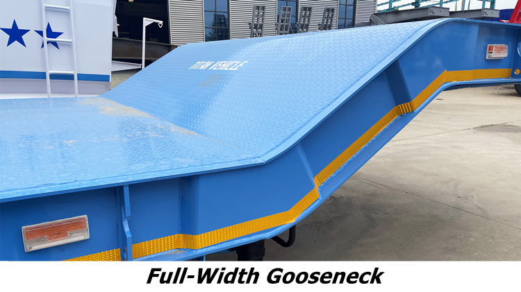 4 Axle Full-Width Gooseneck Low Bed Semi Trailer