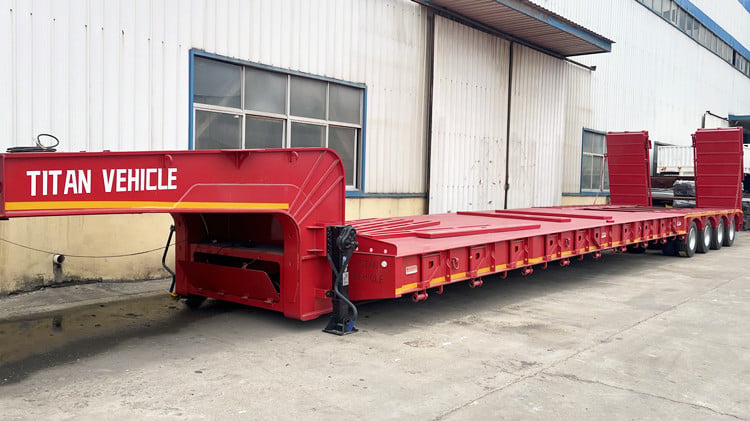 4 Line 8 Axle 150 Ton Lowbed Trailer for Sale in Nigeria