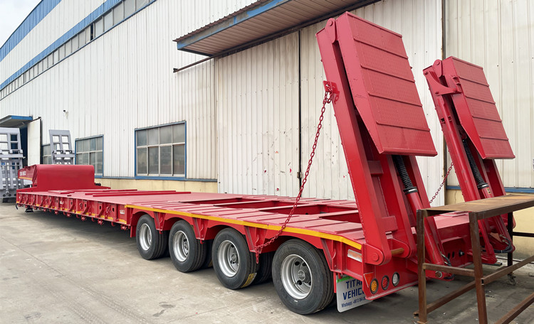 4 Line 8 Axle 150 Ton Lowbed Trailer for Sale in Nigeria
