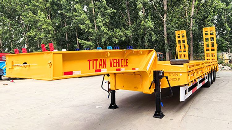 Titan 3 Axle 80 Ton Low Bed Semi Trailer for Sale in Nigeria