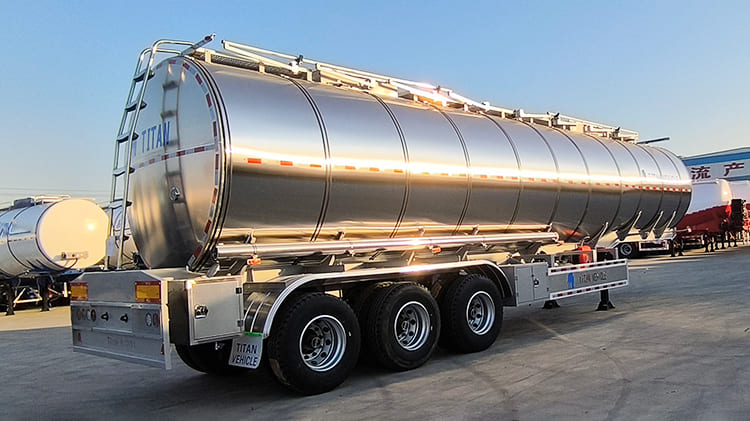 TITAN 50000L Stainless Steel Fuel Tank Semi Trailer for Sale in Bamako, Mali