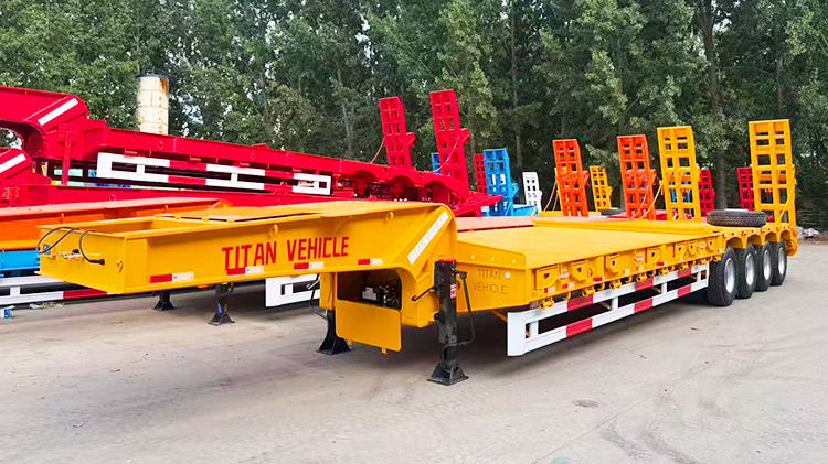 Titan 4 Axle Low Bed Truck Trailer for Sale in Nigeria