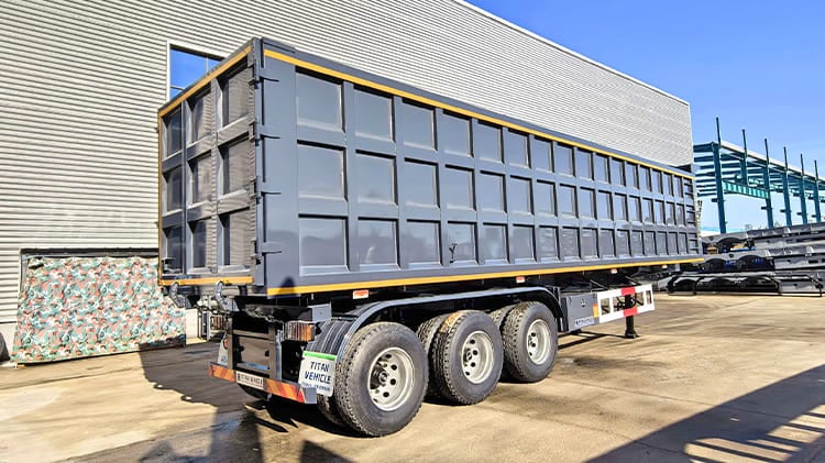 3 Axle End Dump Trailer Prices  for Sale in Sierra Leone Freetown