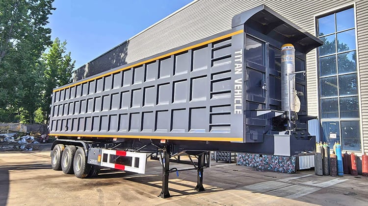 3 Axle End Dump Trailer Prices  for Sale in Sierra Leone Freetown