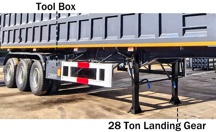 3 Axle End Dump Trailer Prices  for Sale in Sierra Leone Freetown