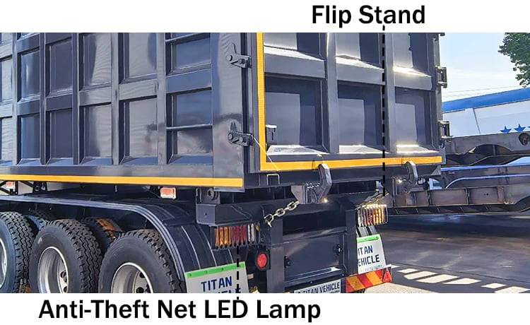 3 Axle End Dump Trailer Prices  for Sale in Sierra Leone Freetown