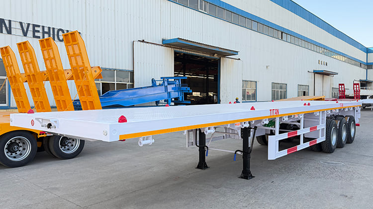 TITAN 3 Axle 40FT Flatbed Semi Trailer for Sale in Sierra Leone