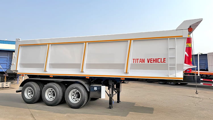 Tri Axle Semi Tipper Trailer for Sale in Senegal