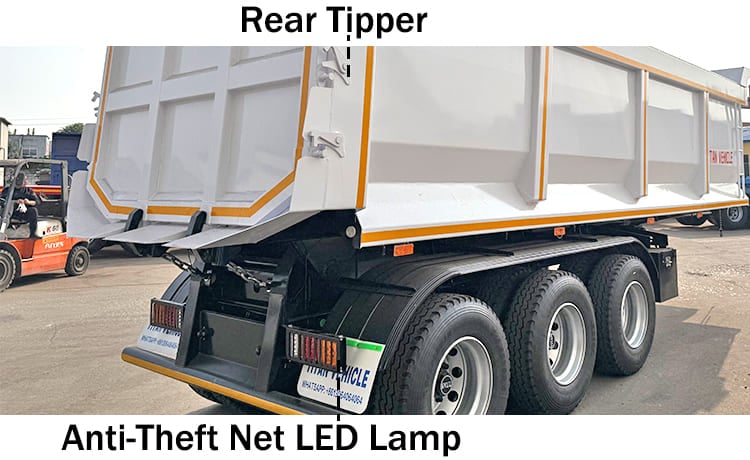 Tri Axle Semi Tipper Trailer for Sale in Senegal