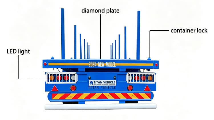 TITAN Heavy Duty Flat Bed Trailer with Stake for Sale in Sierra Leone