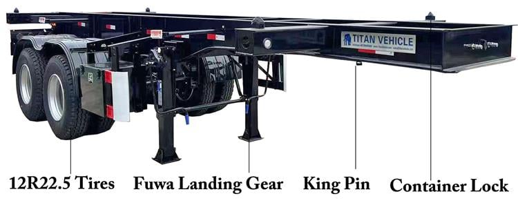 2 Axle 20' Chassis Trailer for Sale In Jamaica