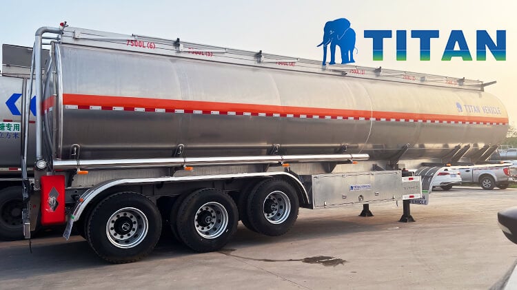 Titan 3 Axle Aluminum Tanker Trailer for Sale in Guinea