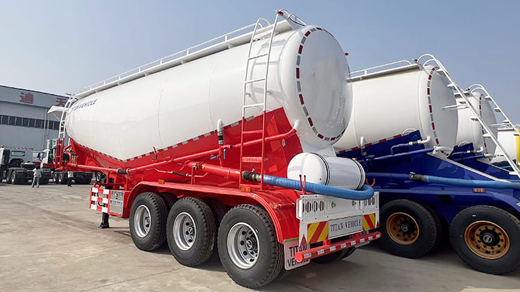 TITAN 3 Axle 30CBM Dry Bulk Tanker Trailer for Sale in Zambia