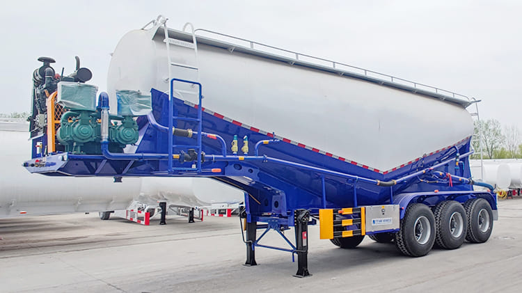 TITAN 3 Axle 35 CBM Bulk Cement Tanker Trailer for Sale in Zambia