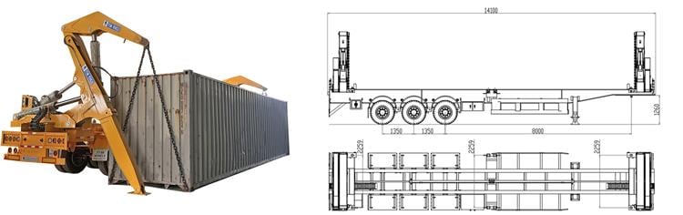 TITAN 40ft Side Loader Trailer for Sale In Guyana