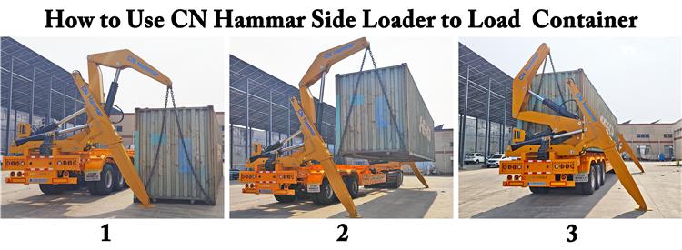 37 Ton CN Hammar Side Loader Trailer Price for Sale In Guyana
