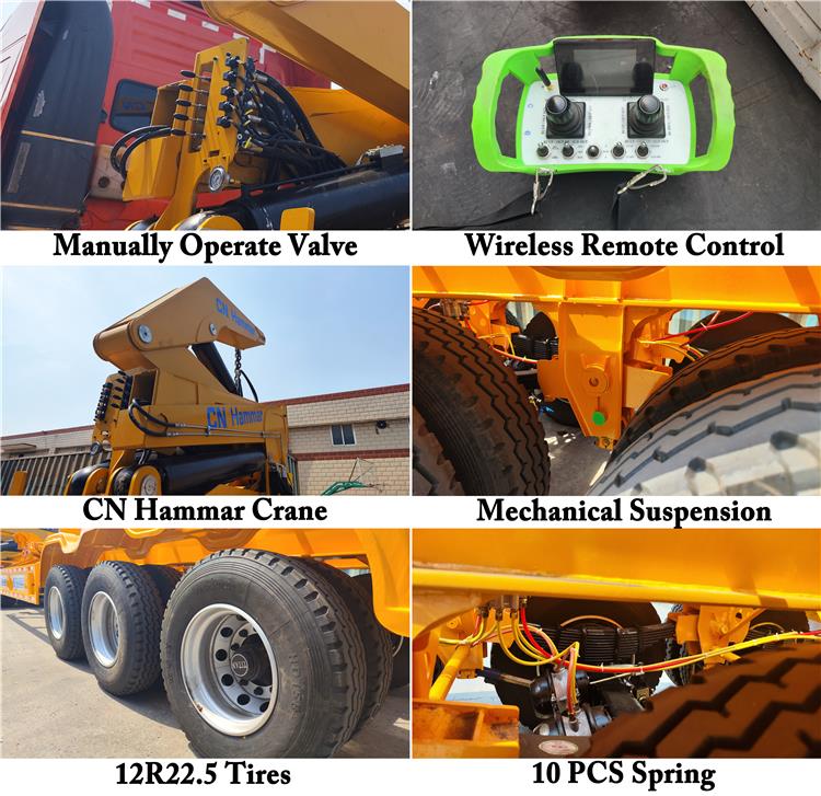 37 Ton CN Hammar Side Loader Trailer Price for Sale In Guyana