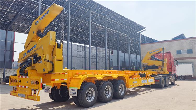 37 Ton CN Hammar Side Loader Trailer Price for Sale In Guyana