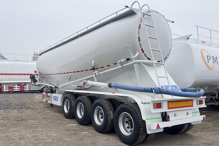 TITAN 4 Axle 50CBM Bulk Cement Tank Semi Trailer for Sale in Ndola, Zambia