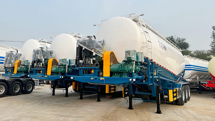 TITAN Pneumatic Cement Tanker Semi Trailer for Sale in Lusaka, Zambia-3 Axle 40CBM