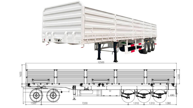Titan Tri Axle Dropside Trailer for Sale in Zambia