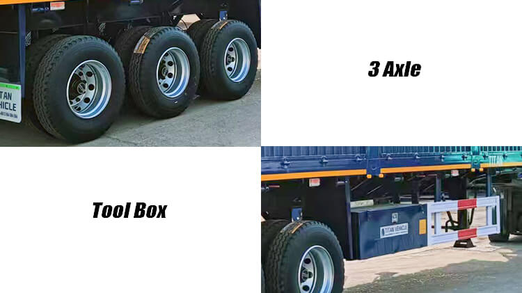 Titan Tri Axle Side Wall Semi Trailer for Sale in Zambia
