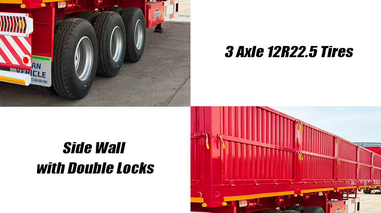 Titan 3 Axle Side Wall Trailer for Sale in Zambia