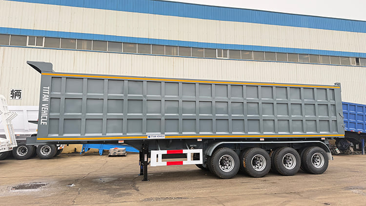 TITAN 4 Axle Rear Dump Semi Trailer for Sale in Senegal - 40 CBM