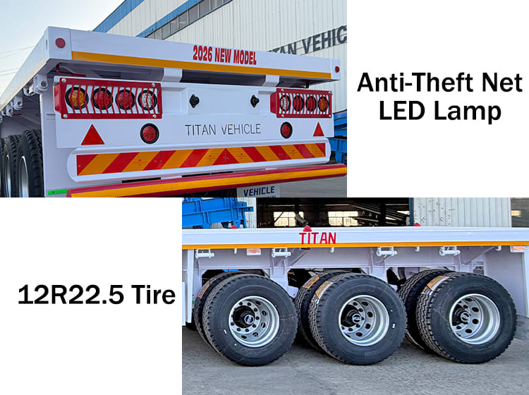 3 Axle Flatbed Trailer for Sale Near Me in Tanzania