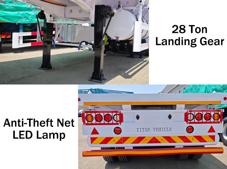 40 Foot 3 Axle Flatbed Semi Trailer for Sale in Tanzania