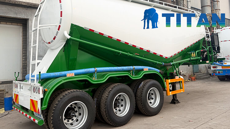 3 Axle 30 cbm Bulk Cement Tank Semi Trailer for Sale in Liberia