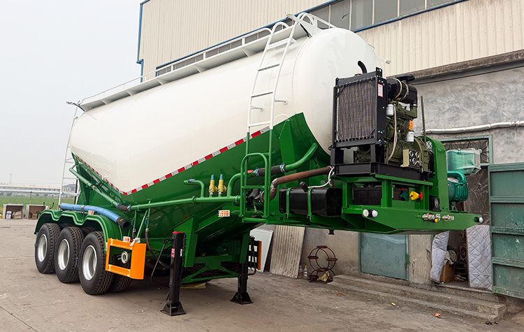 3 Axle 30 cbm Bulk Cement Tank Semi Trailer for Sale in Liberia