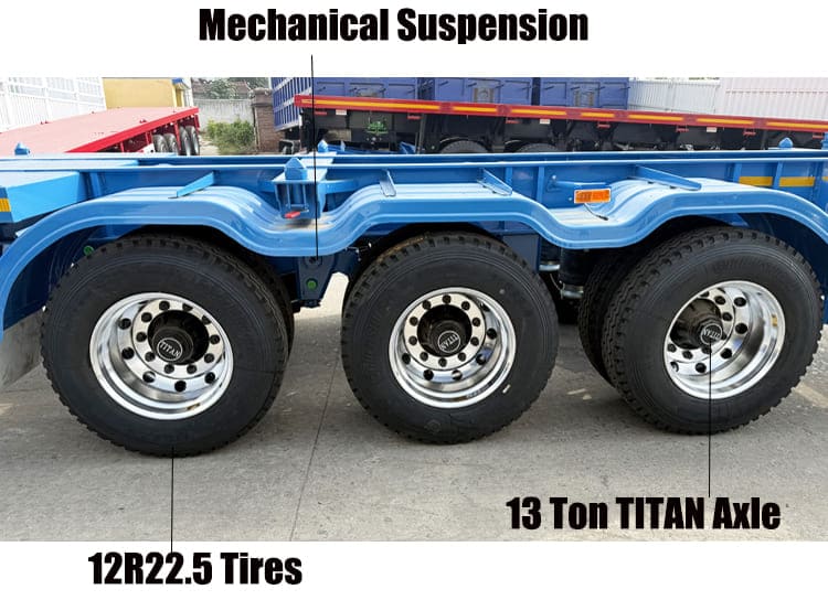 Tri Axle Gooseneck Container Chassis Trailer for Sale in Guam