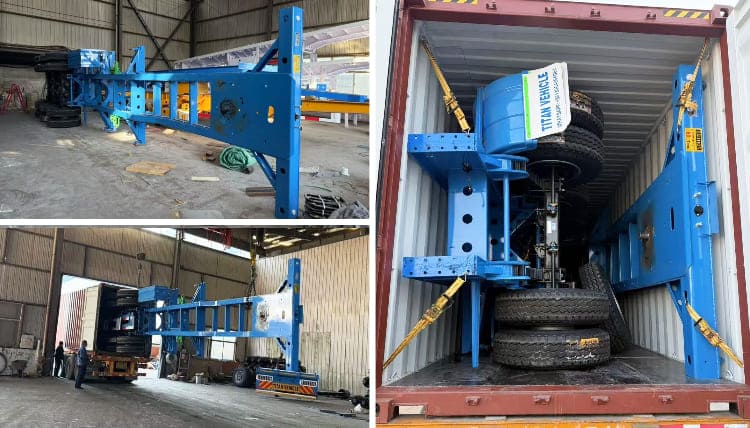 Tri Axle Gooseneck Container Chassis Trailer for Sale in Guam