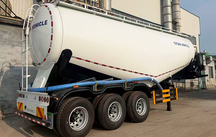 Titan 3 Axle 30cbm 50 ton Bulk Cement Tanker Trailer for Sale in Liberia