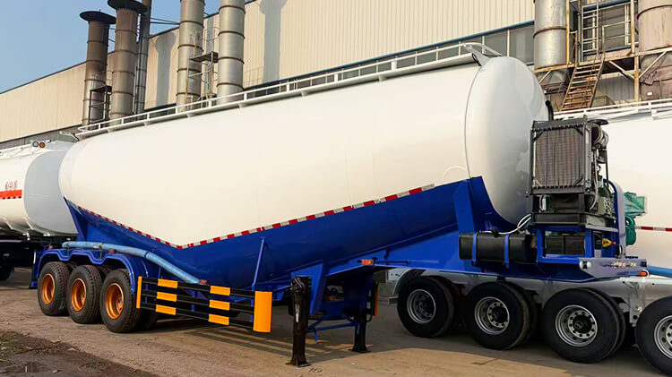 3 Axle 50 cbm 60 Ton Bulk Cement Trailer for Sale in Liberia