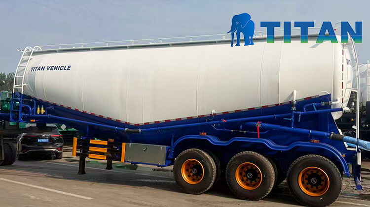 3 Axle 50 cbm 60 Ton Bulk Cement Trailer for Sale in Liberia