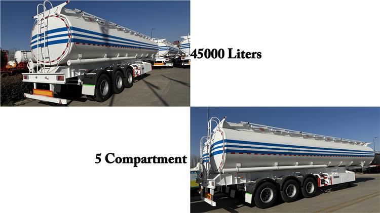 40000 Liters Petrol Tanker Trailer Price for Sale In Mail