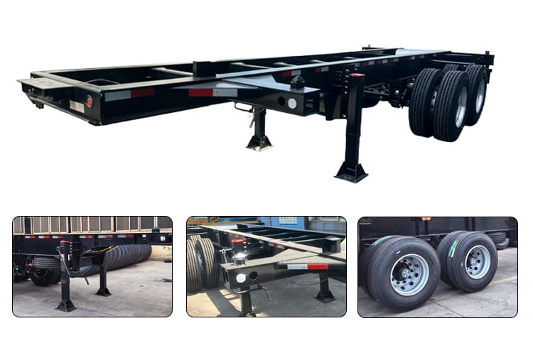 20 Ft Combo Chassis | 20 Foot Container Chassis for Sale in Guam